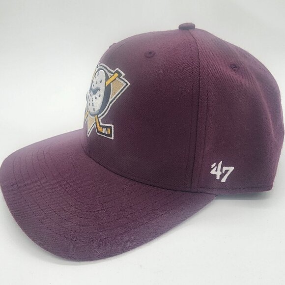 NHL Anaheim Ducks '47 Brand Adjustable Snapback Cap Hat - Picture 2 of 5